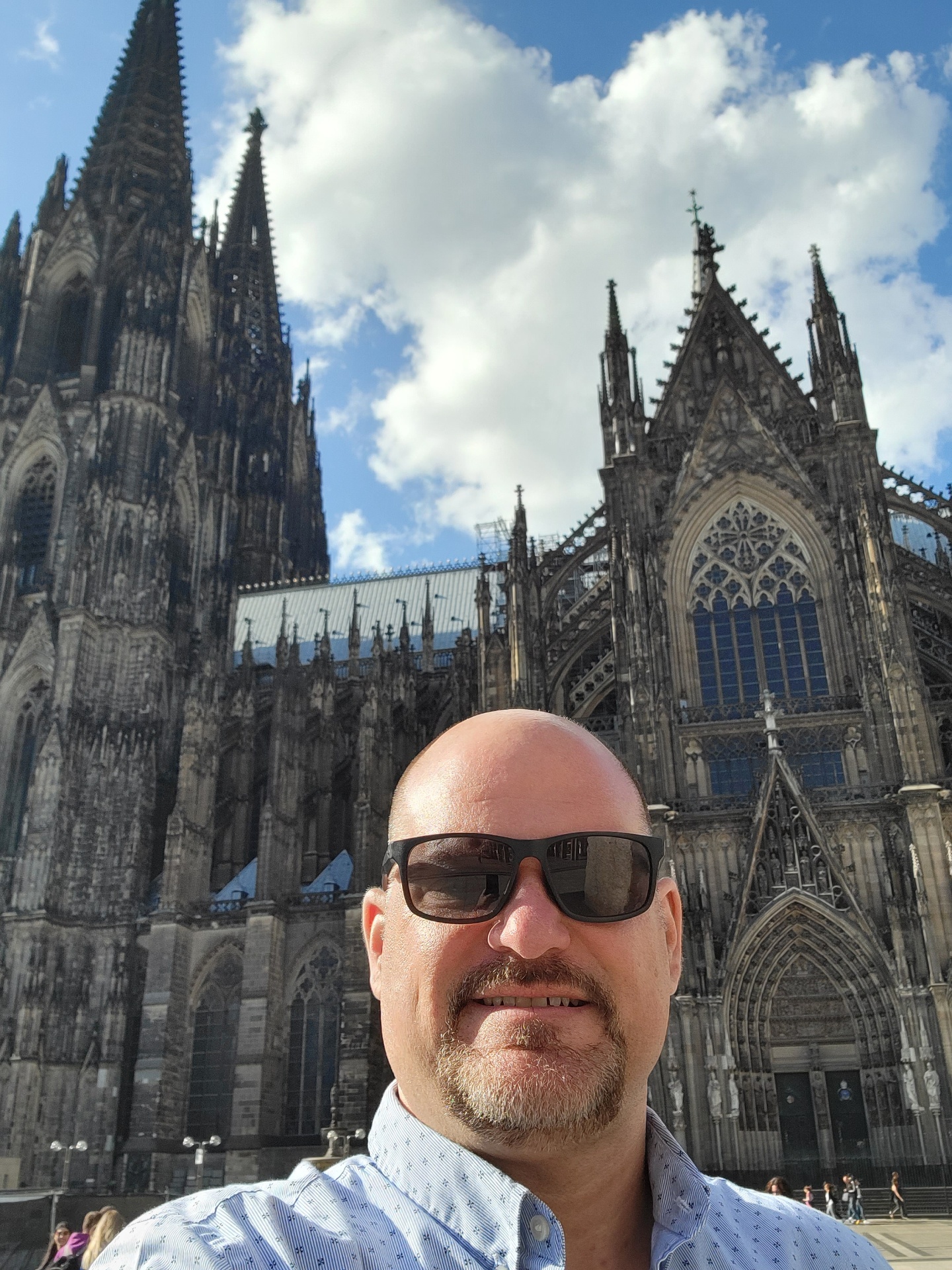 Selfie at the Cologne Cathedral in Germany