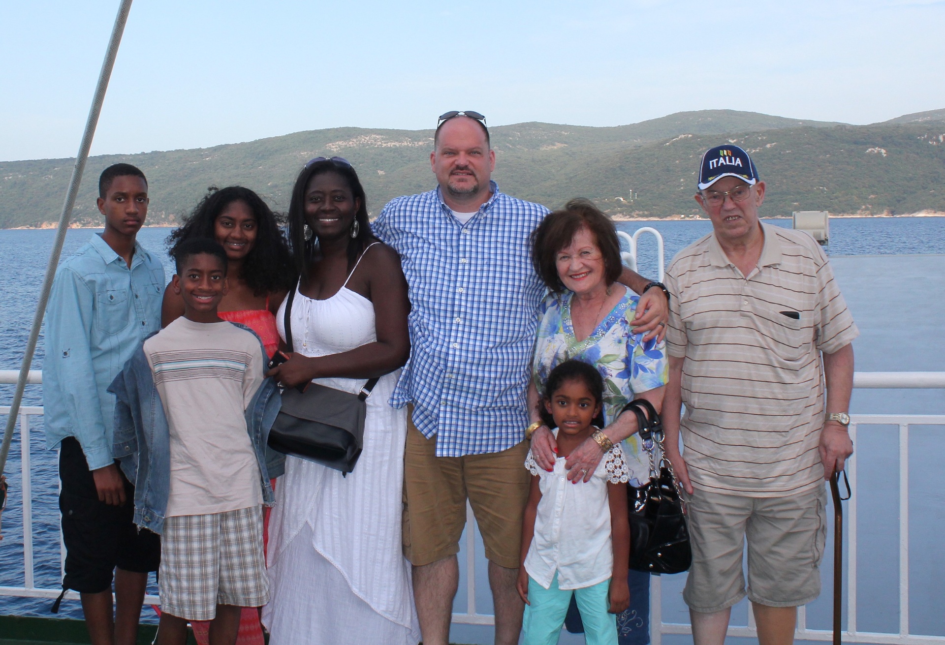 Family group photo in Croatia