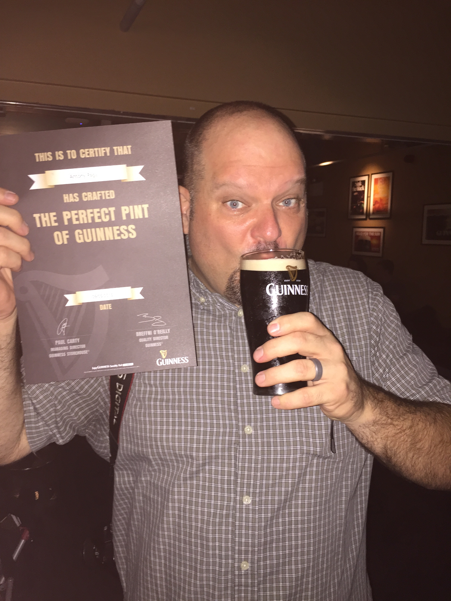 Perfect pint of Guinness in Dublin