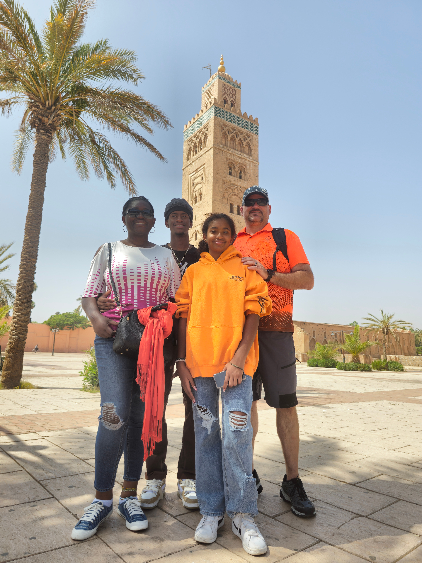 Family photo in Marrakech