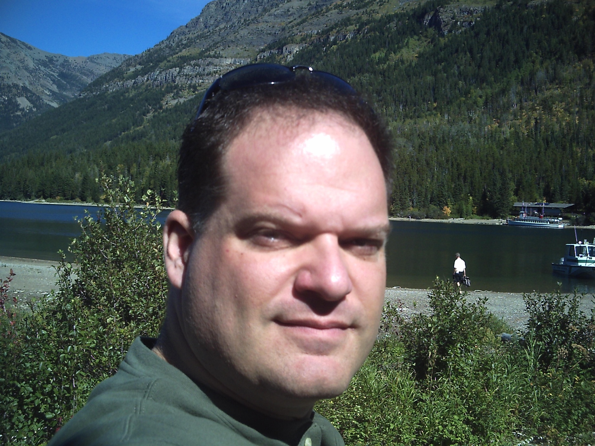 Tony at a mountain lake in Montana