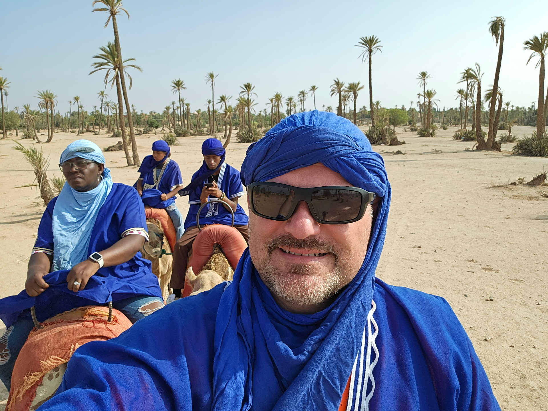 Camel ride through the Moroccan desert
